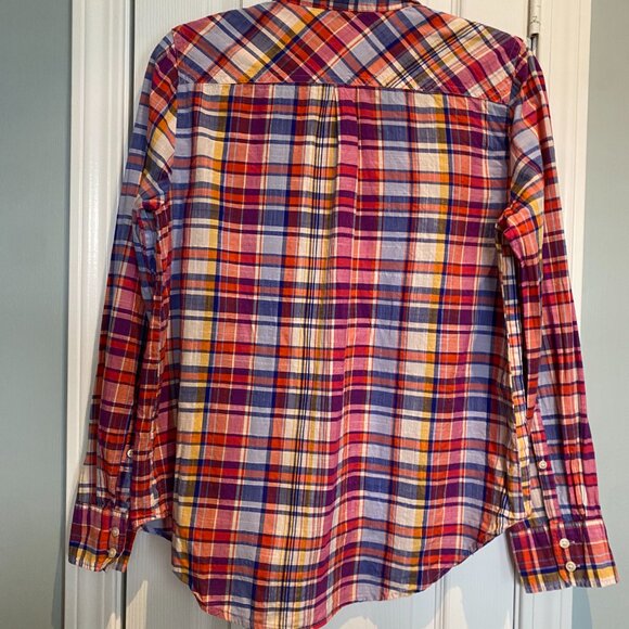 J.Crew Boy Fit Plaid Tunic Shirt – Size Small - Picture 2 of 4